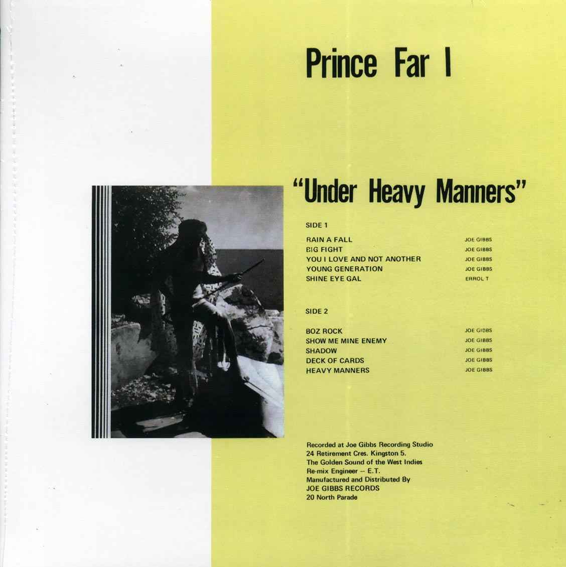 Prince Far I - Under Heavy Manners - new LP sealed