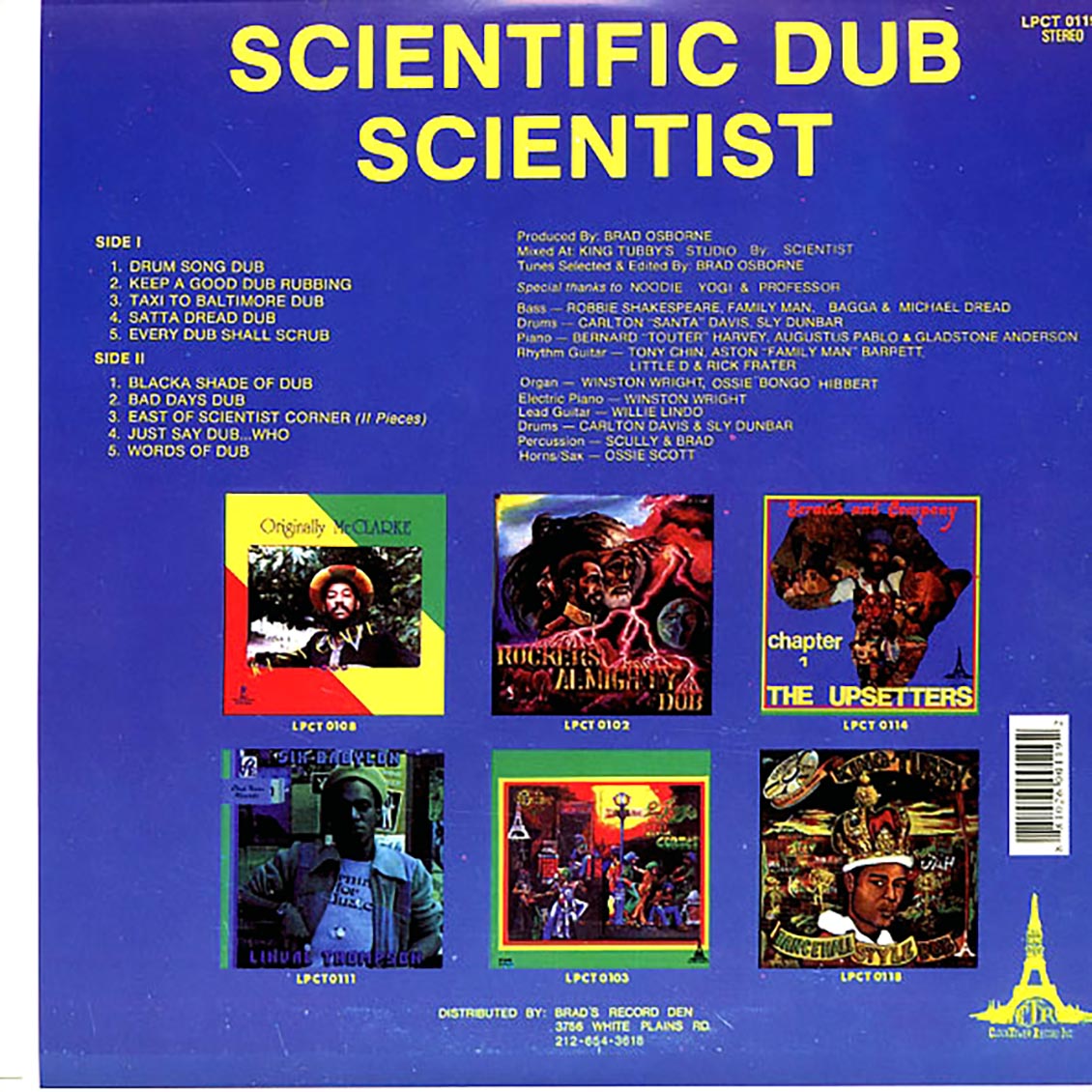 Scientist - Scientific Dub - new LP sealed