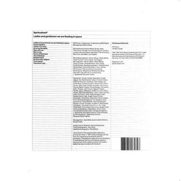 Spiritualized® – Ladies And Gentlemen We Are Floating In Space - used 2LP - 180gm blue vinyl - NM/NM