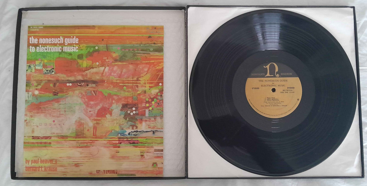 Nonesuch Guide To Electronic Music - Paul Beaver & Bernard L. Krause - USED 2LP box VG+/NM-