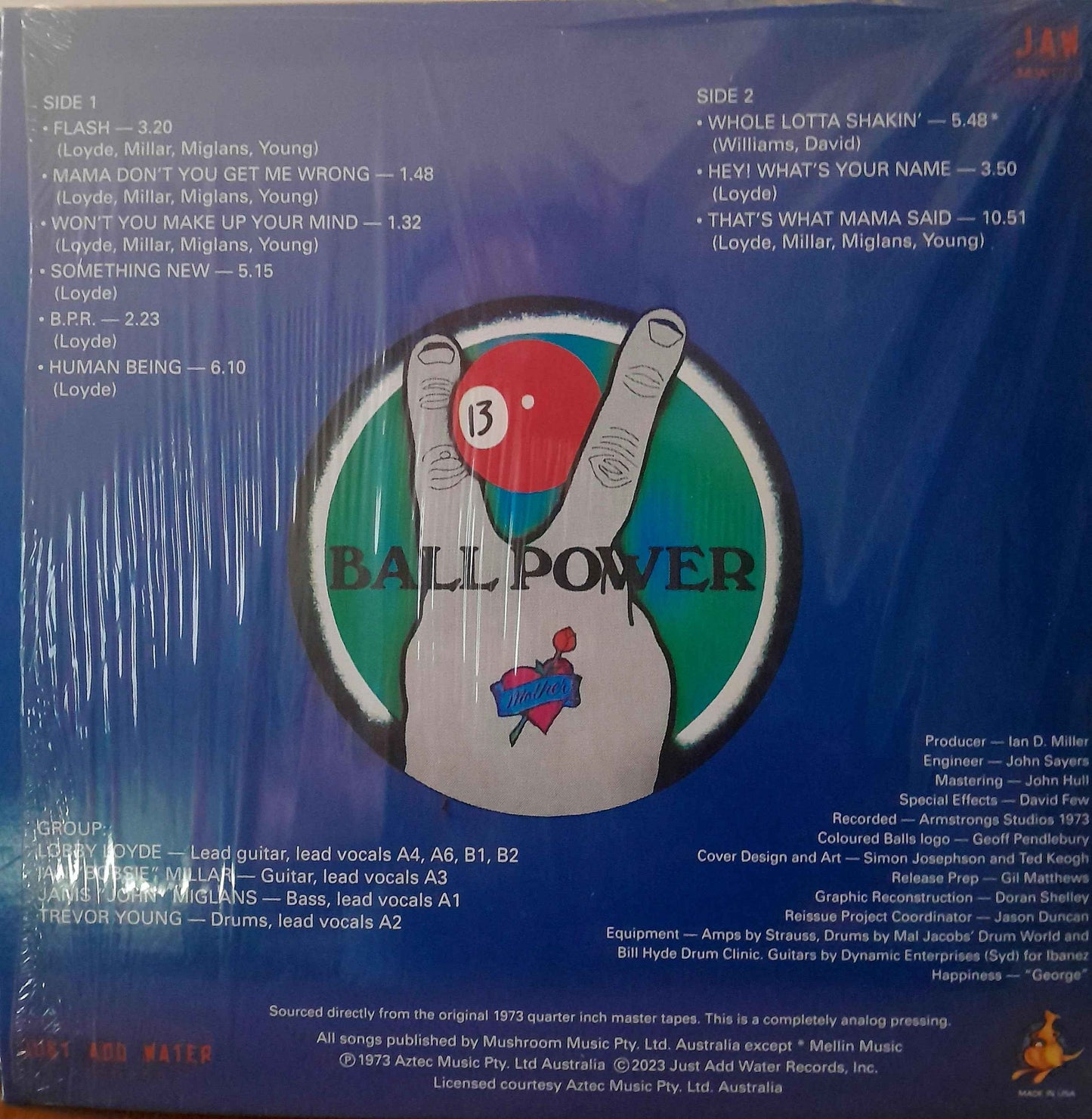 Coloured Balls - Ball Power 50th Ann. Ed. - USED LP - NM/NM * no poster *