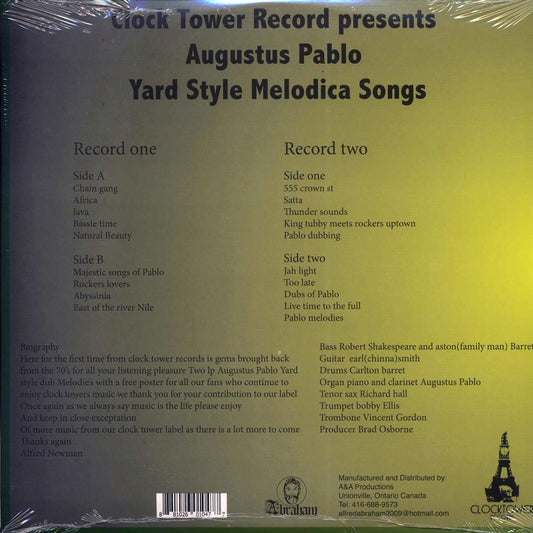 Augustus Pablo – Yard Style Melodica Songs - 2LP plus poster NEW sealed