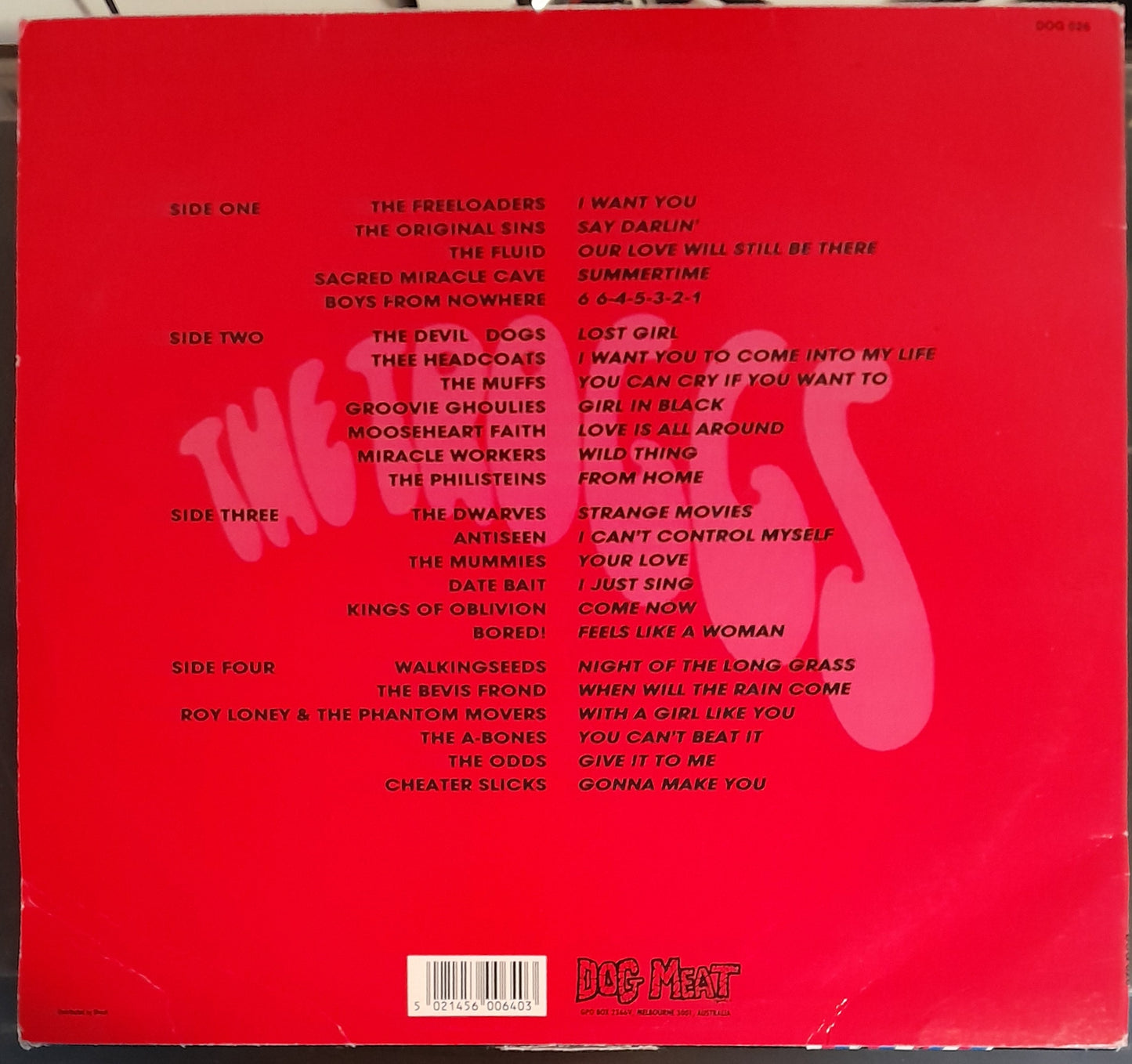 GROIN THUNDER! - Tribute to the Troggs - various - 2nd hand 2LP - VG/VG+