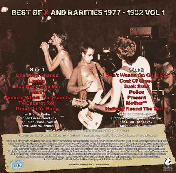 X - X-Citations: Best Of X And Rarities 1977 - 1983 Vol. 1 - NEW LP