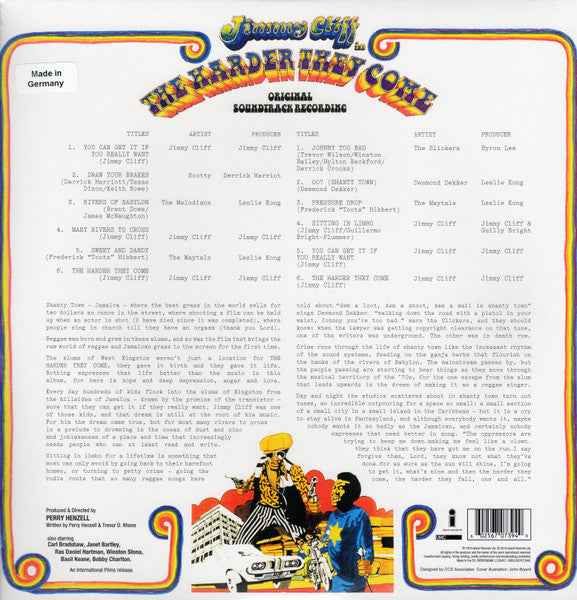Jimmy Cliff / Soundtrack - Harder They Come - new LP sealed - gatefold