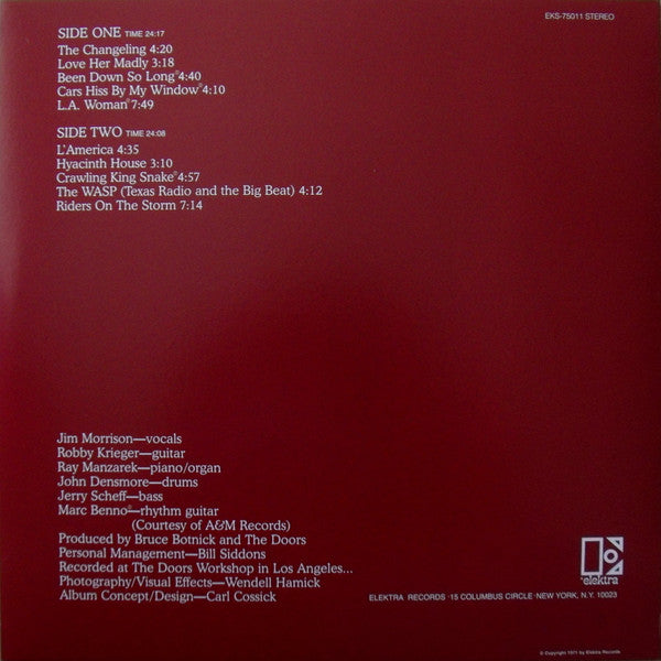 Doors - L.A.180gm Woman - new LP sealed