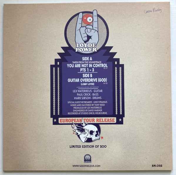 Seedy Jeezus - Guitar Overdrive - new 200gm LP - Lobby Lloyd