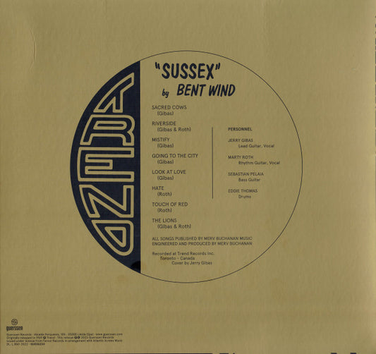 Bent Wind - Sussex - NEW LP