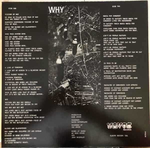 DISCHARGE - WHY? - 12" EP - new sealed 45RPM