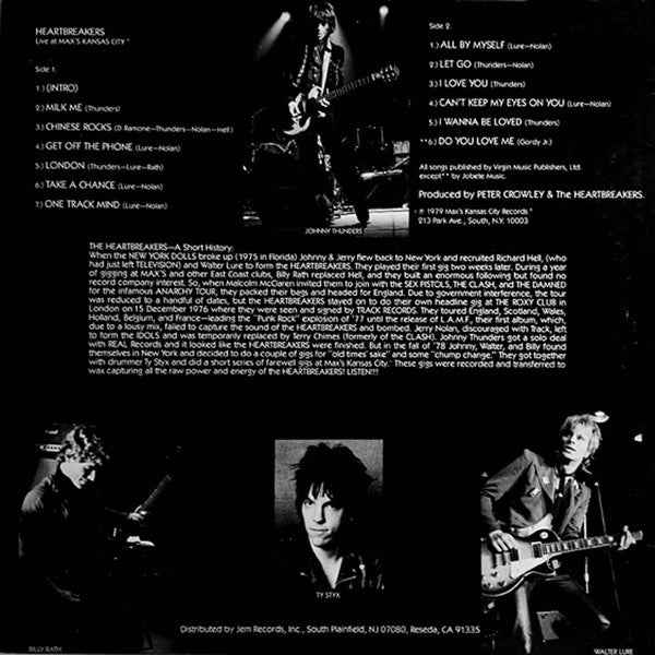Heartbreakers - Live At Max's Kansas City - new LP sealed