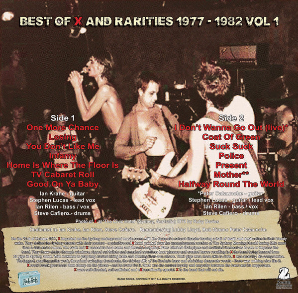 X - X-Citations: Best Of X And Rarities 1977 - 1983 Vol. 1 - NEW LP