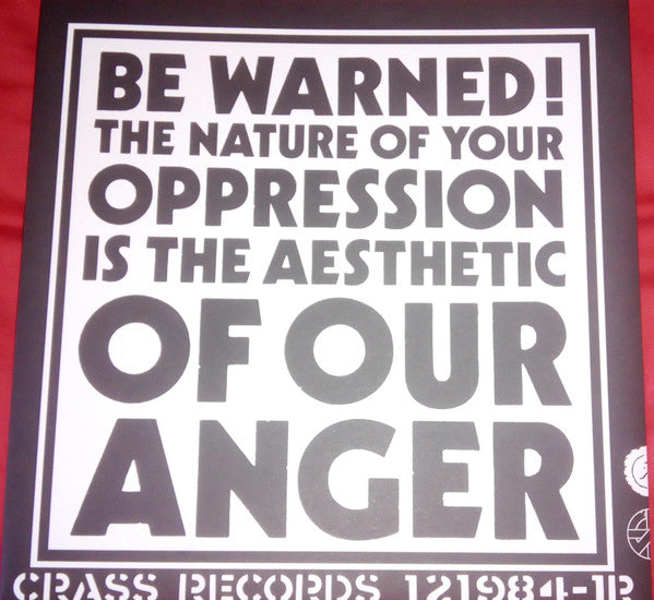 Crass – Yes Sir, I Will - new LP reissue