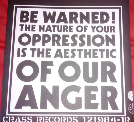 Crass – Yes Sir, I Will - new LP reissue
