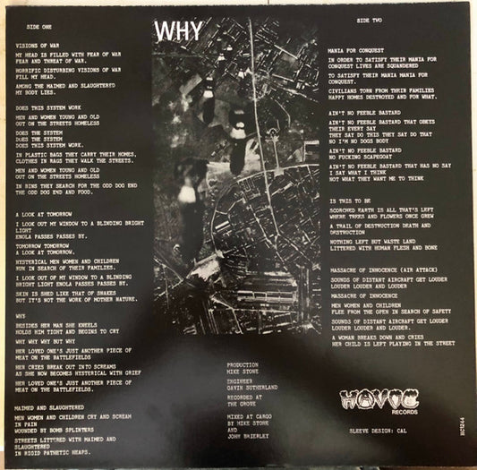 DISCHARGE - WHY? - 12" EP - new sealed 45RPM