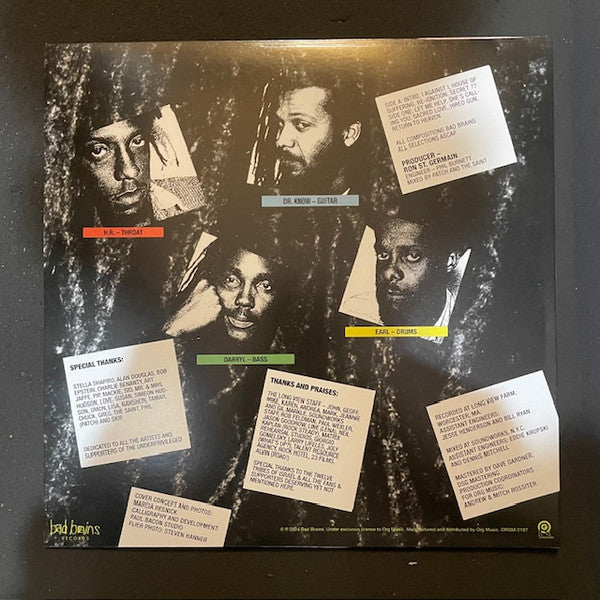 Label: Bad Brains Records – ORGM-2187 Format: Vinyl, LP, Album, Remastered Country: US Released: 1986 Reissue: 2024