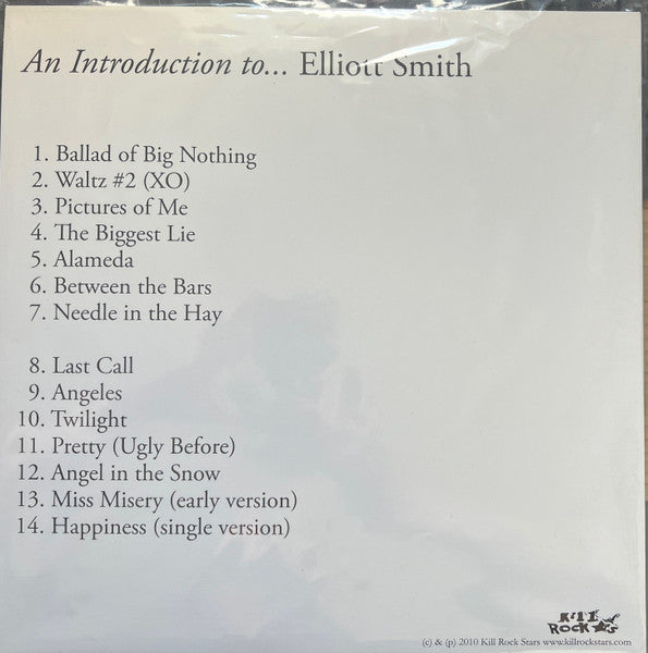 Elliott Smith – An Introduction To Elliott Smith - new LP sealed Ltd. Ed.