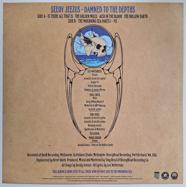 Seedy Jeezus – Damned To The Depths - new LP - blue sky vinyl